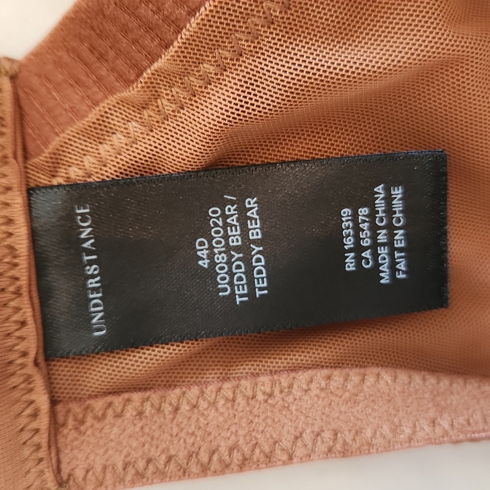 Understance flexwire t-shirt bra in teddy brown, size 44D - Picture 6 of 7